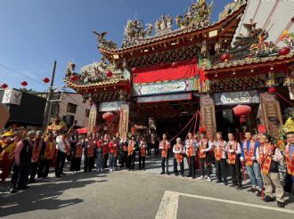 113年1月14日六興宮參加嘉邑聖興宮牌樓竣工揭匾大典